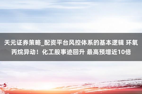 天元证券策略_配资平台风控体系的基本逻辑 环氧丙烷异动！化工股事迹回升 最高预增近10倍
