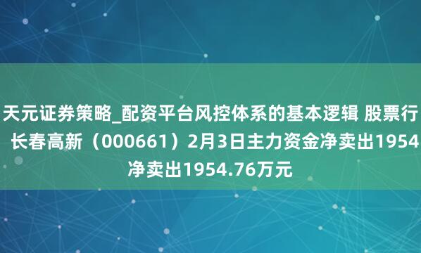 天元证券策略_配资平台风控体系的基本逻辑 股票行情快报：长春高新（000661）2月3日主力资金净卖出1954.76万元